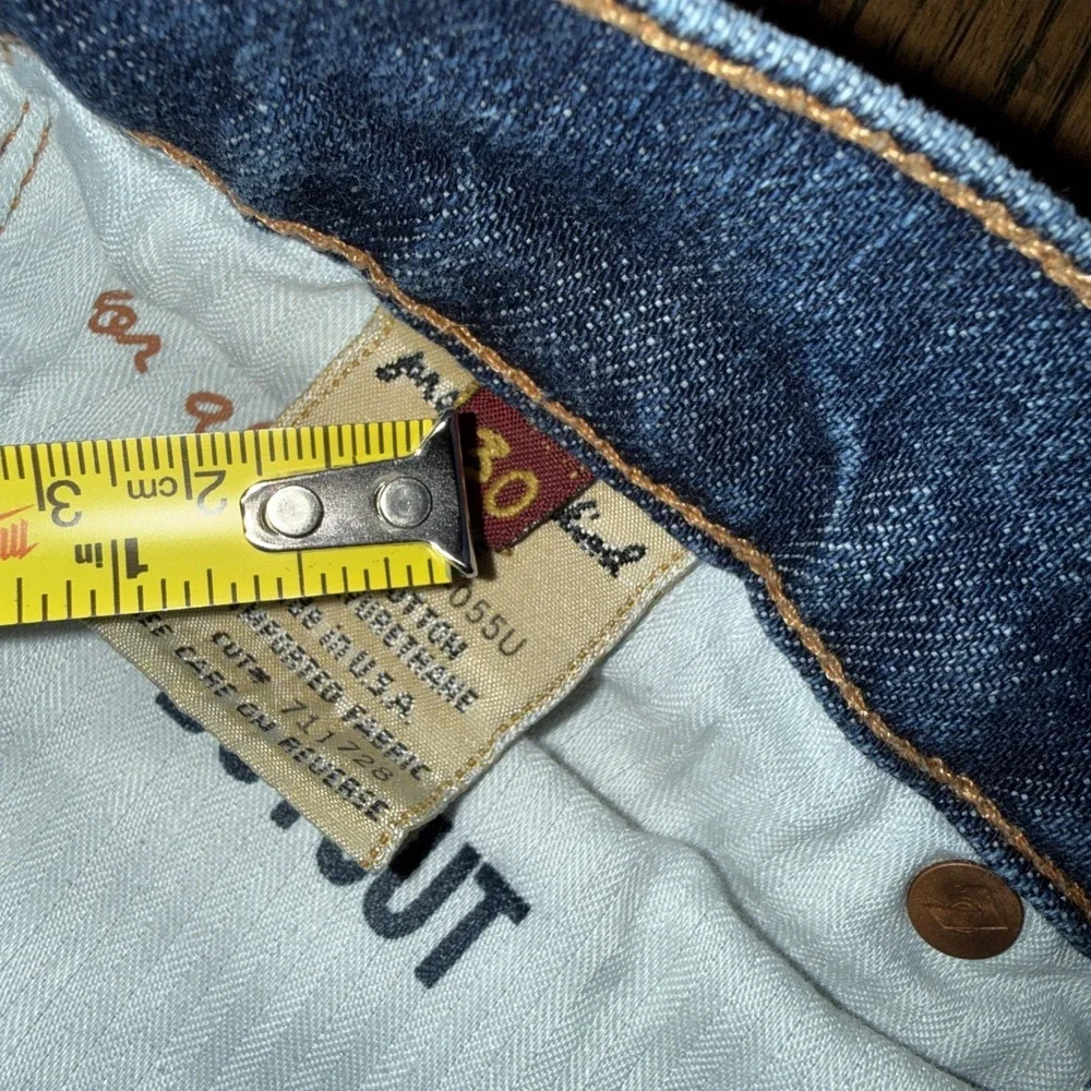 7 For All‎ Mankind Vintage Women's Boycut Stretch Low Rise Button Fly Jean Sz 30